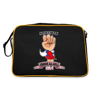 Fille slovène Incassable Héritage slovène - Sac Retro - noir/or - Dos