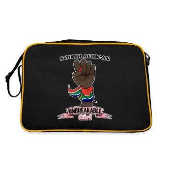 Fille sud-africaine Incassable I Heritage South - Sac Retro - noir/or - Dos