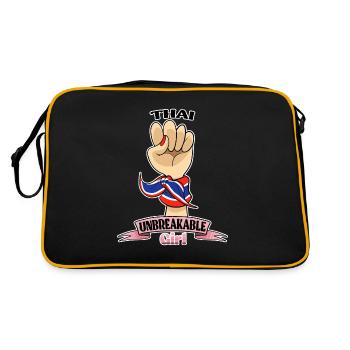 Thai Girl Unbreakable I Thai Heritage I Thailand - Retro Bag - black/gold - Back