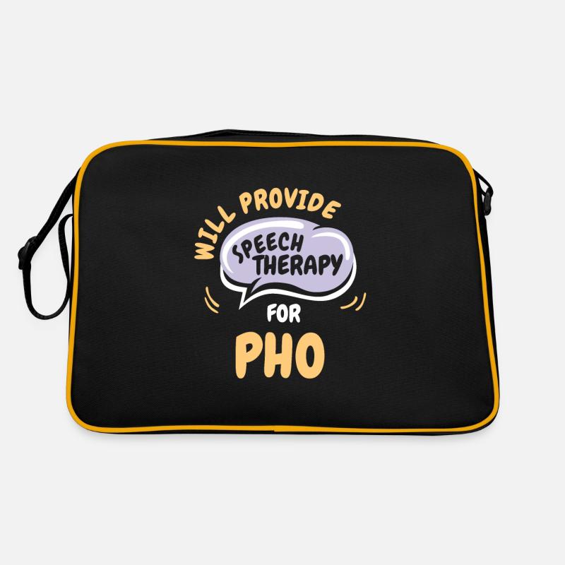 Provide Speech Therapy for Pho Funny Speech Retro Tasche