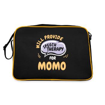 Provide Speech Therapy for Momo Funny Speech - Retro Bag - black/gold - Back