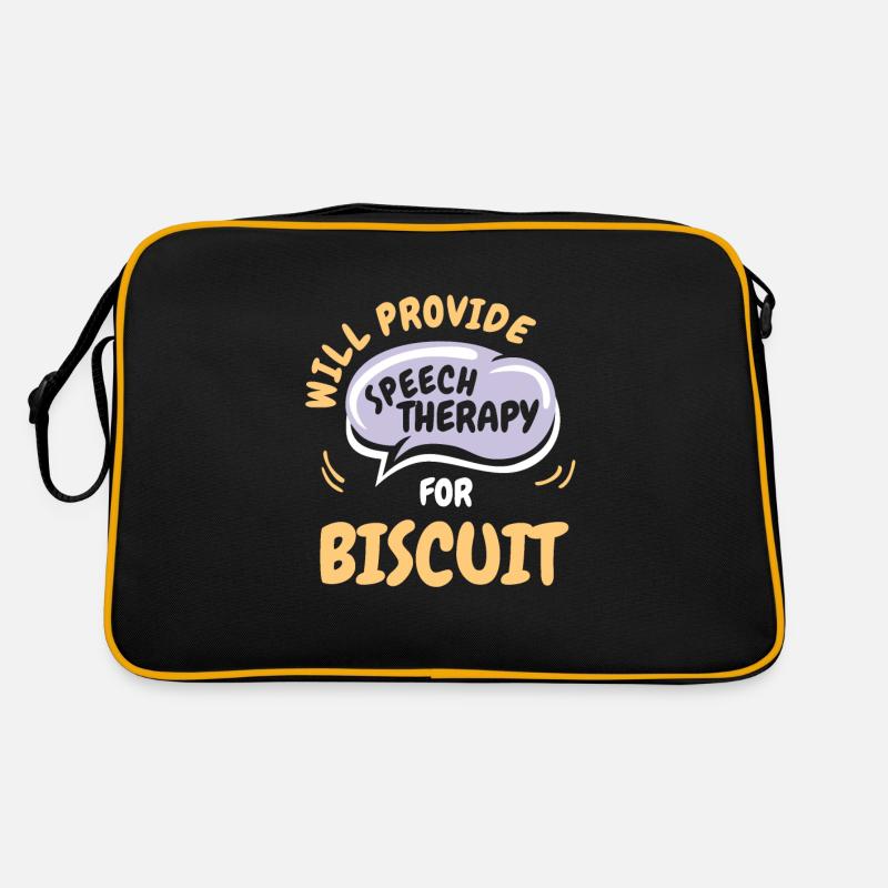 Provide Speech Therapy for Biscuit Funny Speech Retro Tasche