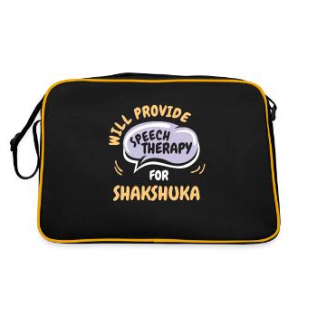 Fournir une orthophonie pour Shakshuka Funny - Sac Retro - noir/or - Dos