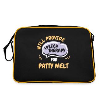 Fournir une orthophonie pour Patty Melt Funny - Sac Retro - noir/or - Dos