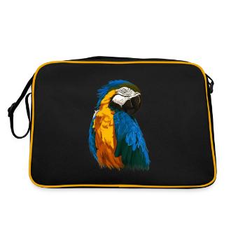 Perroquet ara Perroquets aras - Sac Retro - noir/or - Dos
