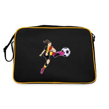 Équipe de Belgique de football I Football Belgique - Sac Retro - noir/or - Dos