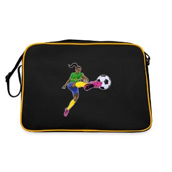 Équipe du Brésil de football I Football Brésil - Sac Retro - noir/or - Dos