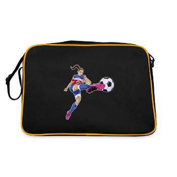 Costa Rica Équipe nationale de football I Football Costa - Sac Retro - noir/or - Dos