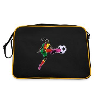 Équipe du Cameroun de football I Football Cameroun - Sac Retro - noir/or - Dos