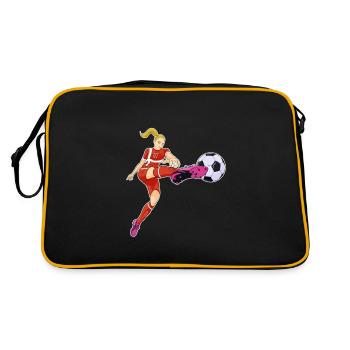 Équipe du Danemark de football I Football Danemark - Sac Retro - noir/or - Dos