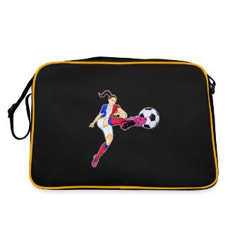 Français Équipe de France de football I Football - Sac Retro - noir/or - Dos