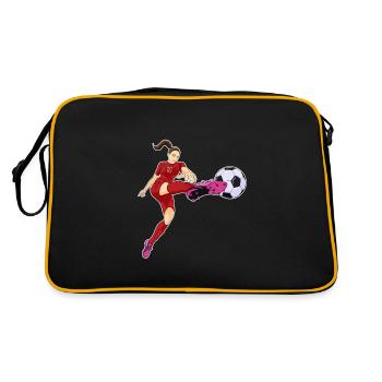 Équipe du Maroc de football I Football Maroc - Sac Retro - noir/or - Dos
