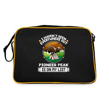 Pioneer Peak Is On My List Hiking Camping Hiker - Retro Bag - black/gold - Back