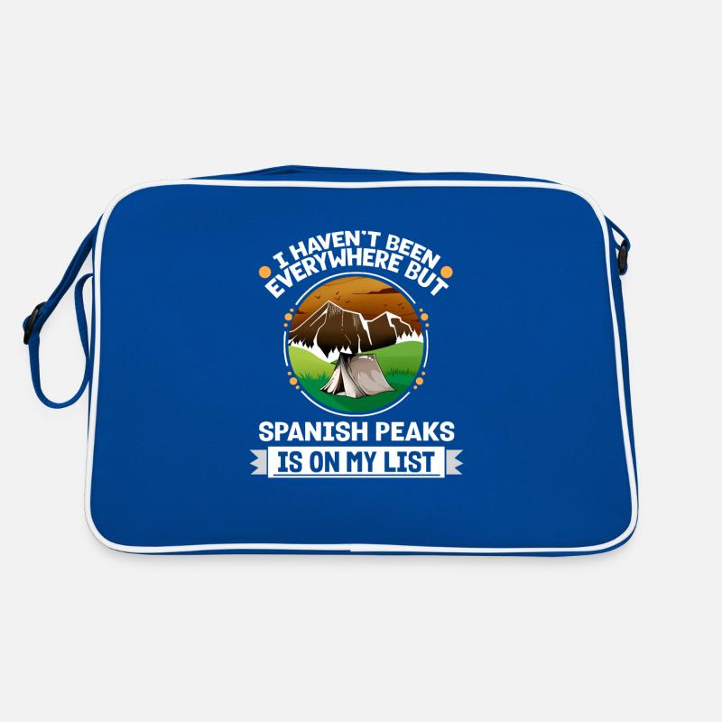Spanish Peaks Is On My List Hiking Camping Hiker Retro Tasche