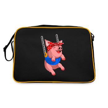 Roches de cochon au bandana - Sac Retro - noir/or - Dos