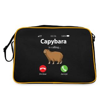 capybara - Sac Retro - noir/or - Dos