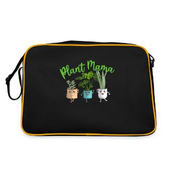 Plant Mama Plants Lady Plant Lovers - Sac Retro - noir/or - Dos