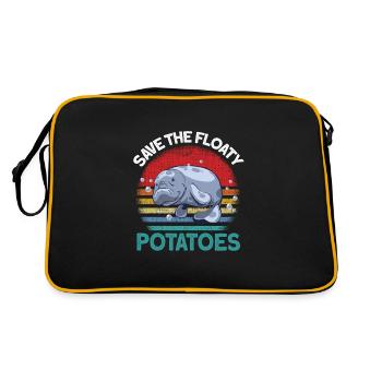 Manatee Manatee - Retro Bag - black/gold - Back