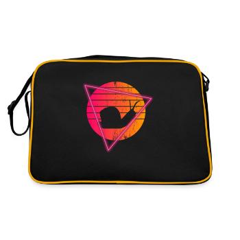 Snail Vintage 70s 80s Sunset Sluggish - Retro Bag - black/gold - Back