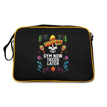 Got Nachos Nacho Average Mexican Food Lover Foodie - Retro Bag - black/gold - Back