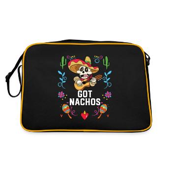 Got Nachos Nacho Average Mexican Food Lover Foodie - Retro Bag - black/gold - Back