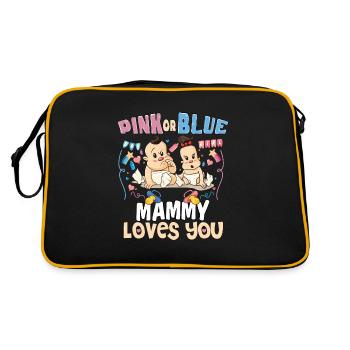 Pink or Blue Mammy t’aime le mieux maman de tous les temps - Sac Retro - noir/or - Dos