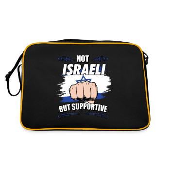 Pas israélien mais touristique de soutien israélien - Sac Retro - noir/or - Dos
