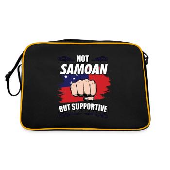 Pas samoan mais touristique de soutien Samoan - Sac Retro - noir/or - Dos