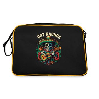 Got Nachos Nacho Amateur de cuisine mexicain moyen Foodie - Sac Retro - noir/or - Dos
