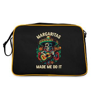 Margaritas m’a fait le faire Margarita Buveur d’alcool - Sac Retro - noir/or - Dos