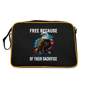 Free Because of Their Sacrifice American Bald - Retro Bag - black/gold - Back