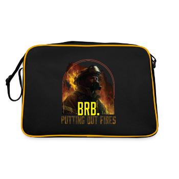 BRB éteindre les incendies pompier pompier - Sac Retro - noir/or - Dos