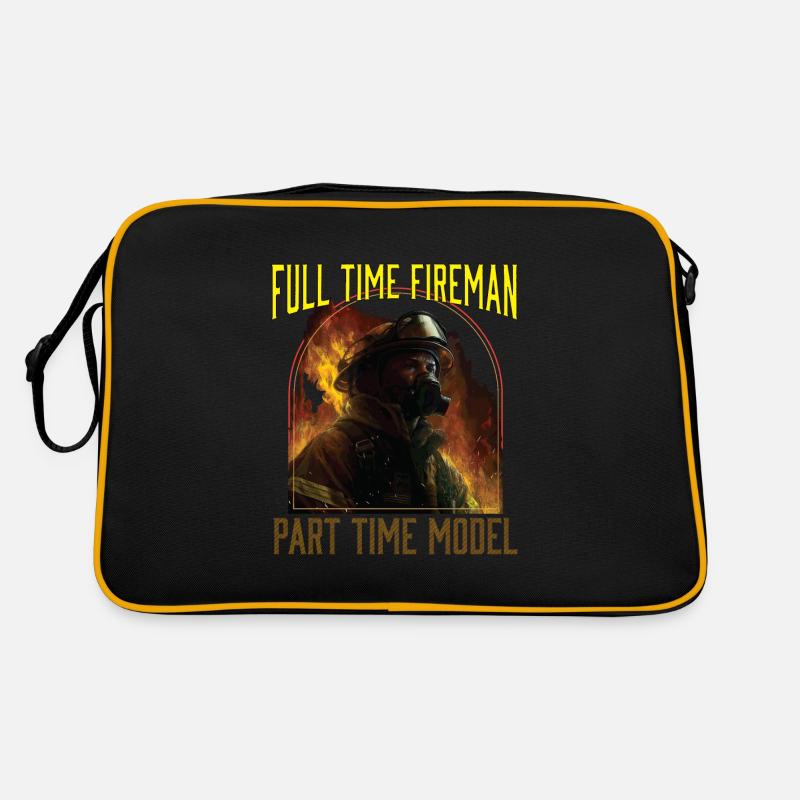 Full Time Fireman Part Time Model Funny Retro Bag