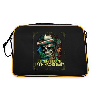 Ne m’embrasse pas si je suis Nacho Baby nourriture mexicaine - Sac Retro - noir/or - Dos