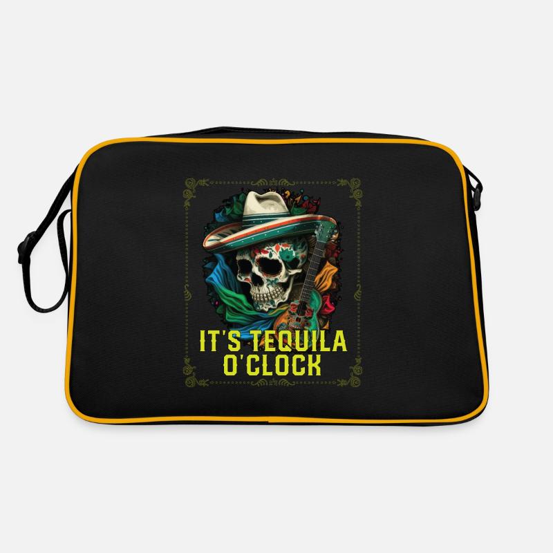 It's Tequila Oclock Alcoholic Tequila Drinker Retro Tasche