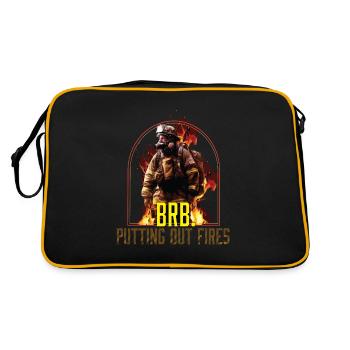 BRB éteindre les incendies pompier pompier - Sac Retro - noir/or - Dos