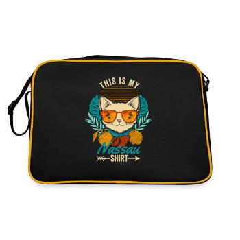 This is my Nassau Shirt Retro Cat Bahamas Summer - Retro Bag - black/gold - Back