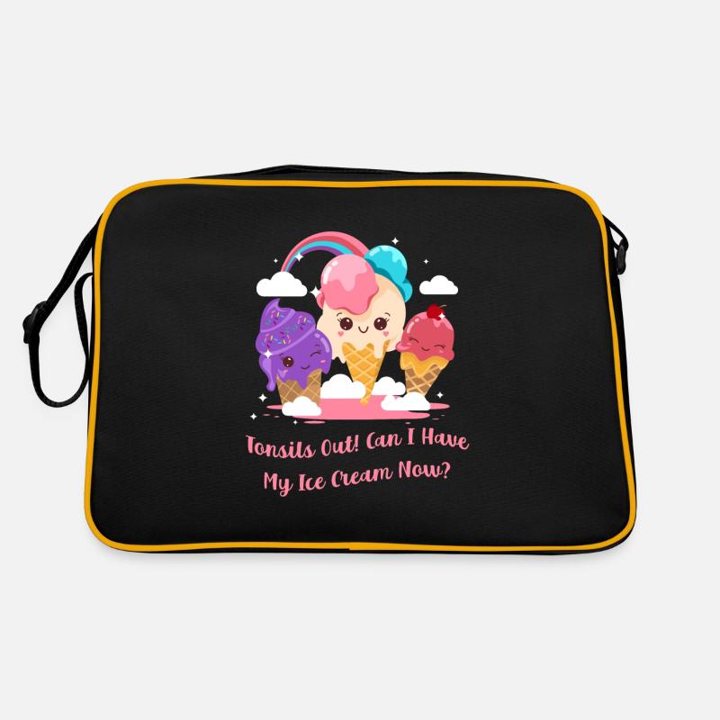 Tonsils Out! Funny Tonsillectomy Surgery Get Well Retro Tasche