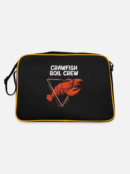 Crawfish Boil Crew Love Crayfish Funny Texas - Sac Retro - noir/or - Dos