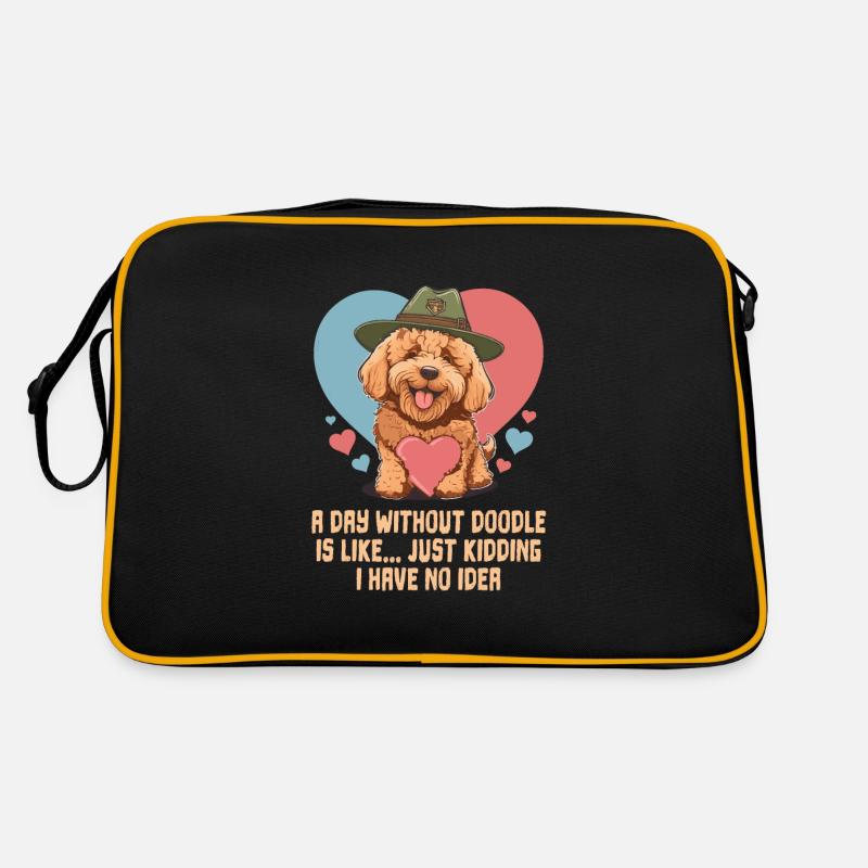 A Day Without Doodle Goldendoodle Dad Dog Mom Retro Bag