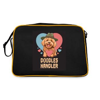 Doodles Handler Goldendoodle Dad Doodle Mama Cute - Retro Bag - black/gold - Back