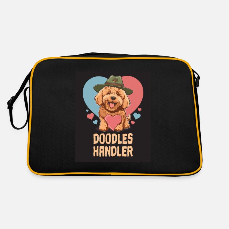 Doodles Handler Goldendoodle Dad Doodle Mama Cute Retro Tasche