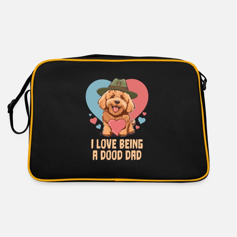 J’aime être un papa Dooddle Goldendoodle papa mignon Sac Retro