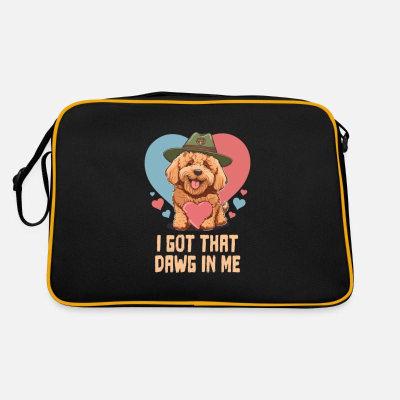 I Got Dawg In Me Goldendoodle Dad Doodle Mama Retro Tasche