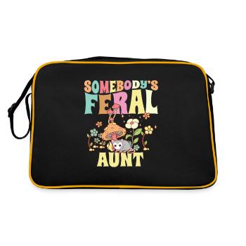 Tante sauvage de quelqu’un Opossum Tante sauvage Groovy - Sac Retro - noir/or - Dos