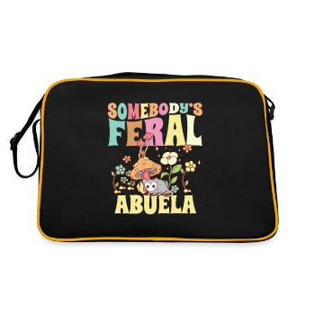 La grand-mère espagnole sauvage Abuela Opossum de quelqu’un - Sac Retro - noir/or - Dos