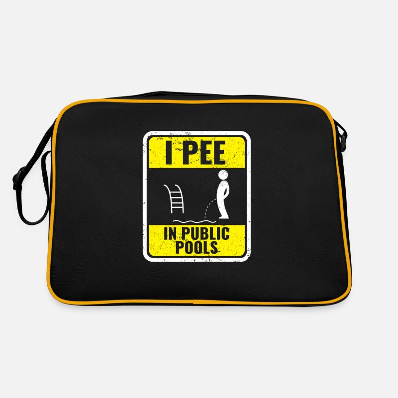 Je fais dans les piscines publiques drôle de dans les piscines Sac Retro