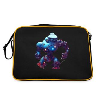 Android - Retro Tasche - Schwarz/Gold - Hinten