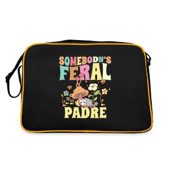 Quelqu’un père père espagnol sauvage famille de père - Sac Retro - noir/or - Dos