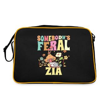 Quelqu’un Feral Zia Tante italienne Famille sauvage - Sac Retro - noir/or - Dos